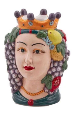 Oldenhof Siciliaans Hoofd Vrouw L ø 15 Cm X 22 Cm Aardewerk Multicolor