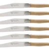 Laguiole En Aubrac Shepherd's Cross Steakmes 11,5 Cm Eikenhout 6 Stuks -Servies Winkel 1094 41268 1