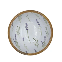 By Room Schaal Rond ø 25 Cm Mangohout Lavender