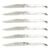 Laguiole En Aubrac Steakmes 11,5 Cm Acryl Wit 6 Stuks -Servies Winkel 2107 51001 1