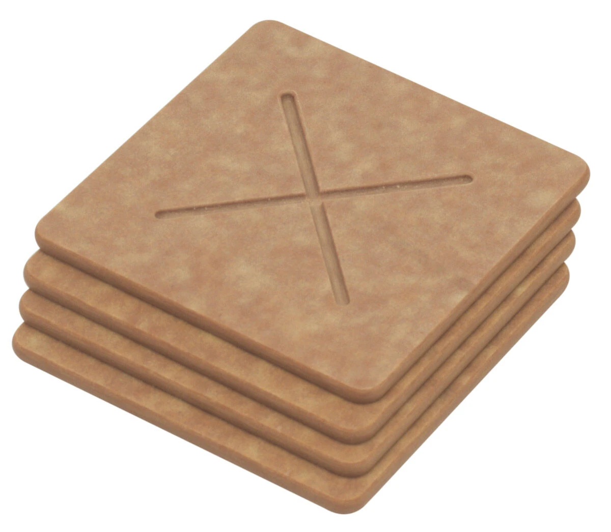 Epicurean Onderzetters 10 X 10 Cm 4 Stuks Papiercomposiet Naturel 3 Epicurean Onderzetters 10 X 10 Cm 4 Stuks Papiercomposiet Naturel