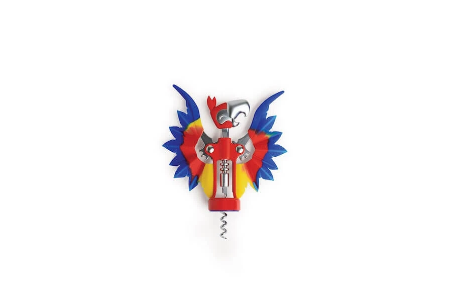 Ototo Pinot Kurkentrekker Papegaai Metaal/silicone 4 Ototo Pinot Kurkentrekker Papegaai Metaal/silicone - Afbeelding 2