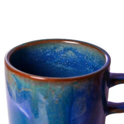 HK Living Chef Ceramics ACE7164 Kop En Schotel 220 Ml Aardewerk Rustic Blue -Servies Winkel ace7164 lr b 01 20811