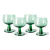 HK Living The Emeralds AGL4475 Wijnglas Laag ø 8,5 Cm Fern Groen 4-delig