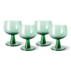 HK Living The Emeralds AGL4475 Wijnglas Laag ø 8,5 Cm Fern Groen 4-delig 3 HK Living The Emeralds AGL4475 Wijnglas Laag ø 8,5 Cm Fern Groen 4-delig