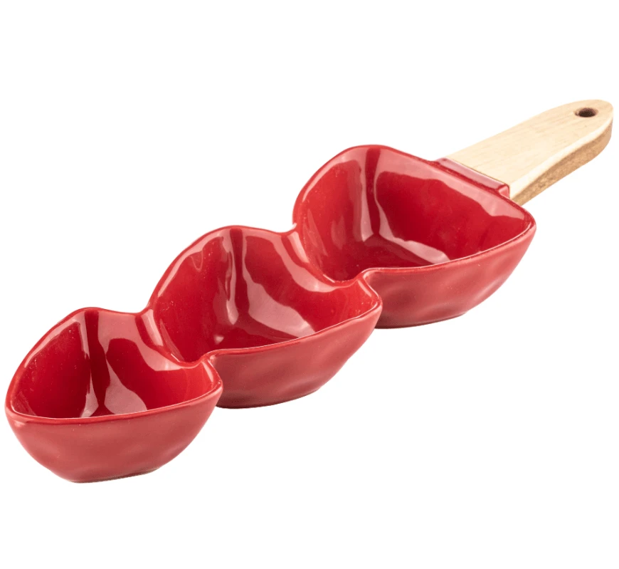 Ladelle Jingle Berry Serveerschaal Porselein Rood 3 Ladelle Jingle Berry Serveerschaal Porselein Rood