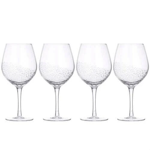 Broste Copenhagen Bubble Rode Wijnglas 650 Ml Glas 4-delig 3 Broste Copenhagen Bubble Rode Wijnglas 650 Ml Glas 4-delig