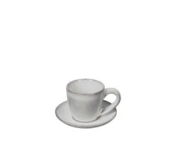 Broste Copenhagen Nordic Sand Espressokop En Schotel Aardewerk Wit