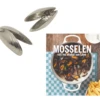 Mosselen Uit Het Atelier Van Léon + Zeeuws Mosselbestek 2 Stuks -Servies Winkel combideal mosselbestek en mosselboek 1