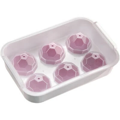 Westmark Crystal Ijsblokjesvorm Met Deksel Voor 6 Ijsblokjes Silicone Wit 3 Westmark Crystal Ijsblokjesvorm Met Deksel Voor 6 Ijsblokjes Silicone Wit