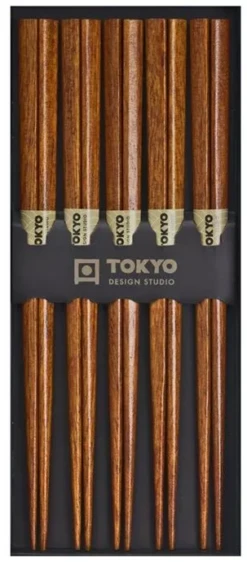 Oldenhof Eetstokjes 22,5 Cm Hout Dark Wood 5 Stuks