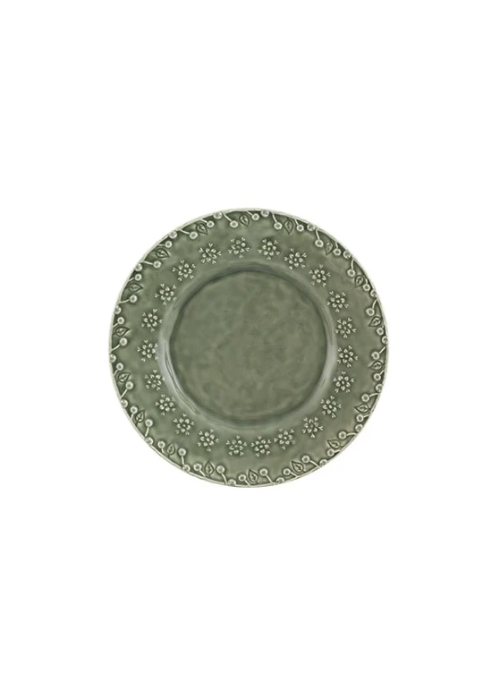 Bordallo Flora Dessertbord ø 23 Cm Aardewerk Groen 3 Bordallo Flora Dessertbord ø 23 Cm Aardewerk Groen