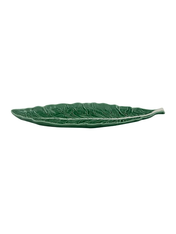 Bordallo Koolblad Schaal Ovaal 40 Cm Aardewerk Groen 3 Bordallo Koolblad Schaal Ovaal 40 Cm Aardewerk Groen