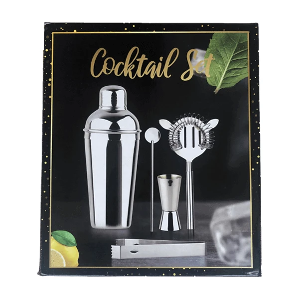 Vogels Oldenhof Cocktailset Rvs 5-delig 3 Vogels Oldenhof Cocktailset Rvs 5-delig