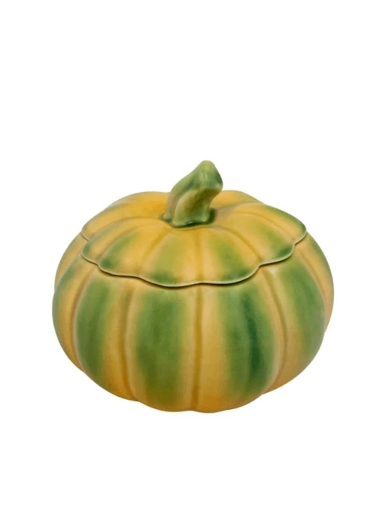 Bordallo Pompoen Pot Met Deksel 4,3 Liter Aardewerk Geel/groen 3 Bordallo Pompoen Pot Met Deksel 4,3 Liter Aardewerk Geel/groen