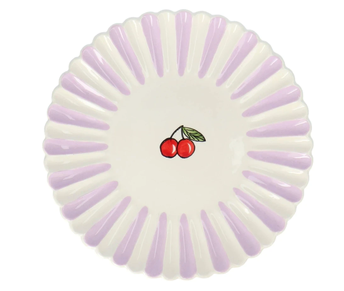 Oldenhof Kers Dinerbord Coquille ø 28 Cm Aardewerk Roze 3 Oldenhof Kers Dinerbord Coquille ø 28 Cm Aardewerk Roze