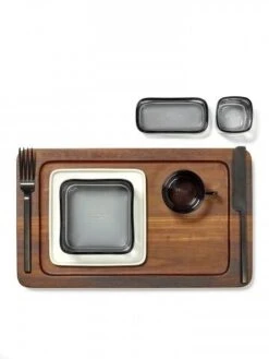 Serax HEII Marcel Wolterinck Dienblad 25 X 16 Cm H 2 Cm Hout Donkerbruin -Servies Winkel serax heii by marcel wolterinck3 1