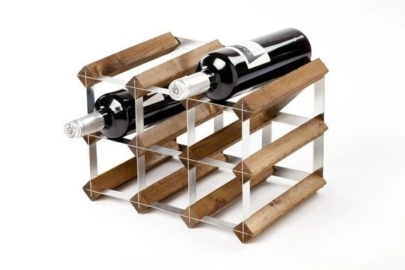 Traditional Wine Rack Co. Wijnrek Voor 9 Flessen Donker Eikenhout 3 Traditional Wine Rack Co. Wijnrek Voor 9 Flessen Donker Eikenhout