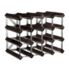 Traditional Wine Rack Co. Wijnrek Voor 16 Flessen 42 X 32,4 Cm Verbrande Eik Bruin -Servies Winkel wijnrek voor 16 flessen donkere eik