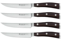 Wüsthof Ikon Steakmessenset Messenstaal Hout 4 Stuks