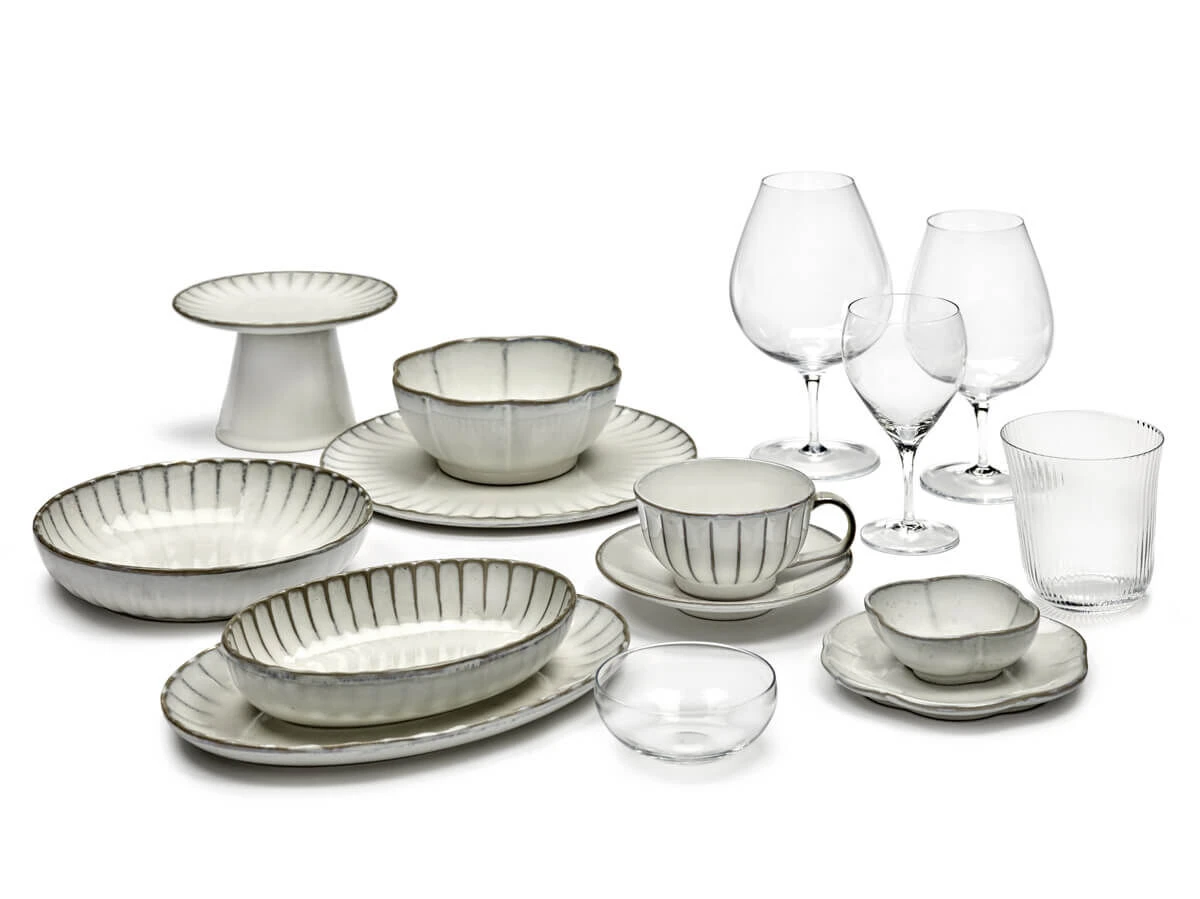 Serax INKU By Sergio Herman Bord Ovaal L 30 X 21 Cm H 1,7 Cm Aardewerk Wit 5 Serax INKU By Sergio Herman Bord Ovaal L 30 X 21 Cm H 1,7 Cm Aardewerk Wit - Afbeelding 3